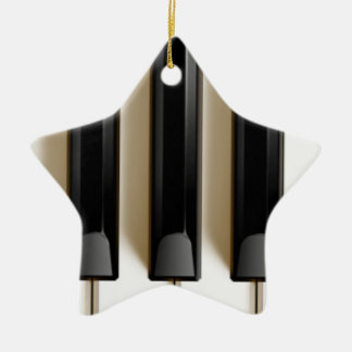 Ornamento del navidad del teclado de piano