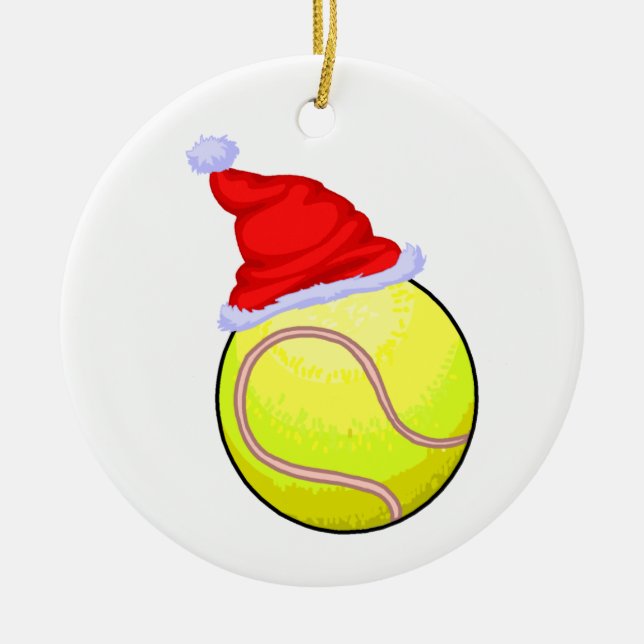 Ornamento del navidad del tenis (Frente)