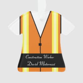 Ornamento del navidad del trabajador de