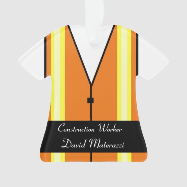 Ornamento del navidad del trabajador de (Anverso)