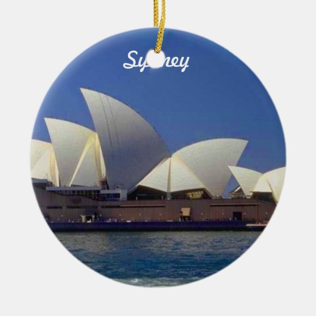 Ornamento del navidad del viaje de Sydney (Frente)