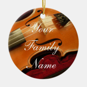 Ornamento del navidad del violín