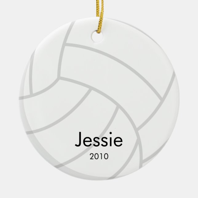 Ornamento del navidad del voleibol (Frente)
