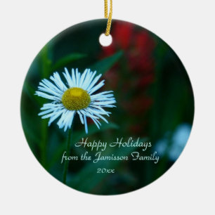 Ornamento del navidad del Wildflower de la