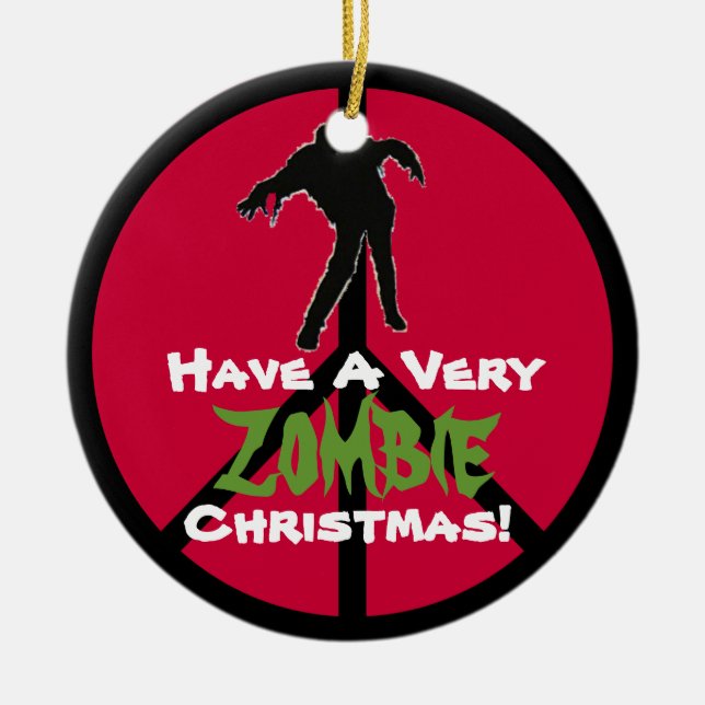 Ornamento del navidad del ZOMBI (Frente)