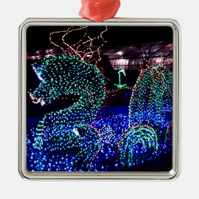 Ornamento del Nessie del navidad (Frente)