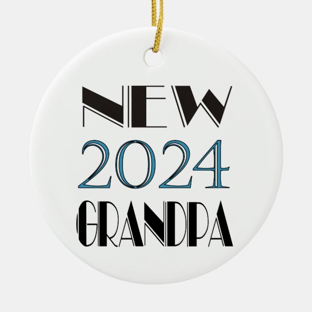 Ornamento del nuevo abuelo de 2024 (Frente)