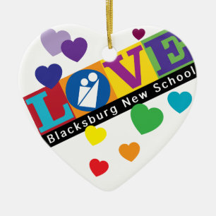 Ornamento del nuevo corazón escolar de Blacksburg