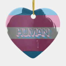 Ornamento del Orgullo del Orgullo Trans Humano