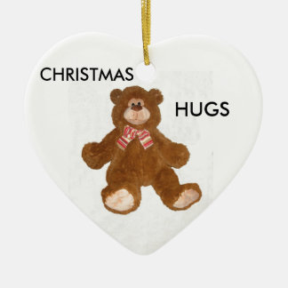 Ornamento del oso de peluche de los abrazos del