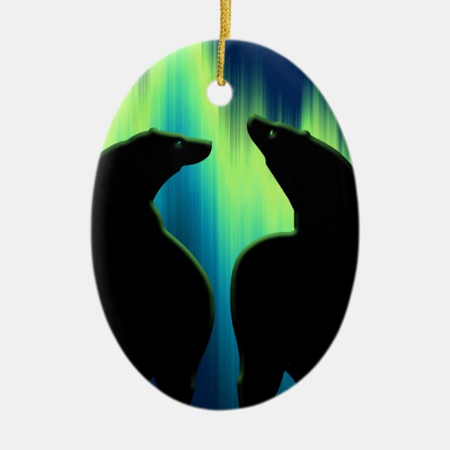 Ornamento del oso Decoración Personalizada de Arte (Frente)