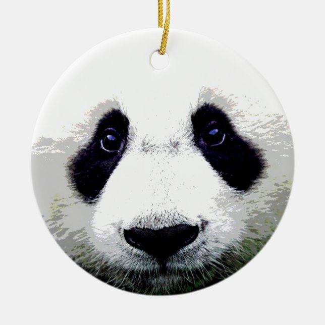Ornamento del oso panda (Frente)