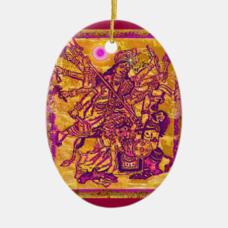 Ornamento del óvalo de Durga de la diosa