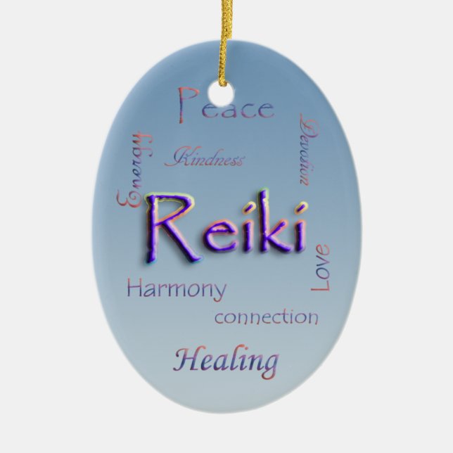 Ornamento del óvalo de Reiki (Frente)