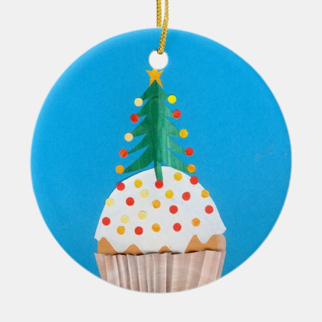 Ornamento del pastel de navidades (Frente)