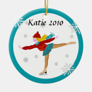Ornamento del patinador de hielo