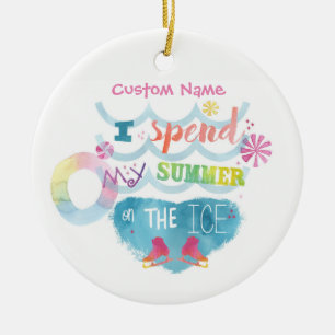 Ornamento del patinaje artístico paso verano en e
