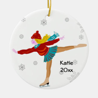 Ornamento del patinaje de hielo