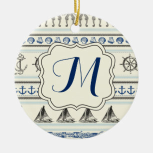 Ornamento del patrón de nudo de inclinación náutic