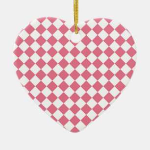 Ornamento del patrón del verificador de diamantes 