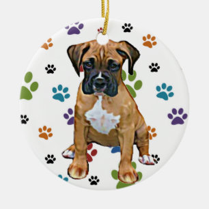 Ornamento del perrito del boxeador