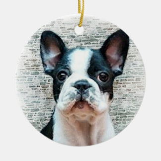 Ornamento del perrito del bulldog francés