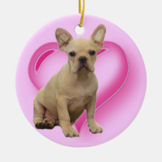 Ornamento del perrito del bulldog francés