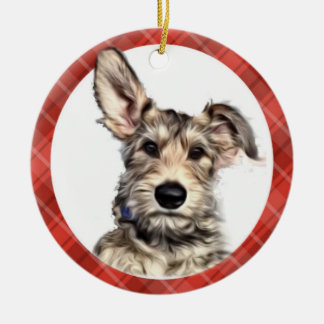 Ornamento del perrito del cervatillo con la bolsa