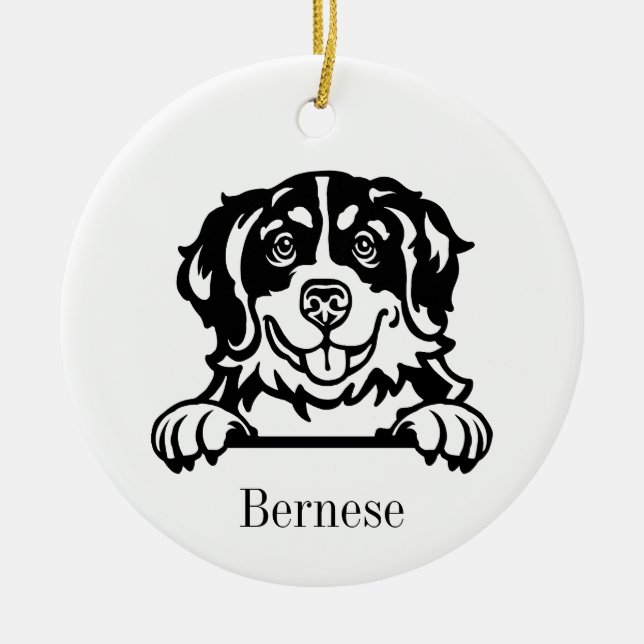 Ornamento del perro de montaña de Bernese (Frente)