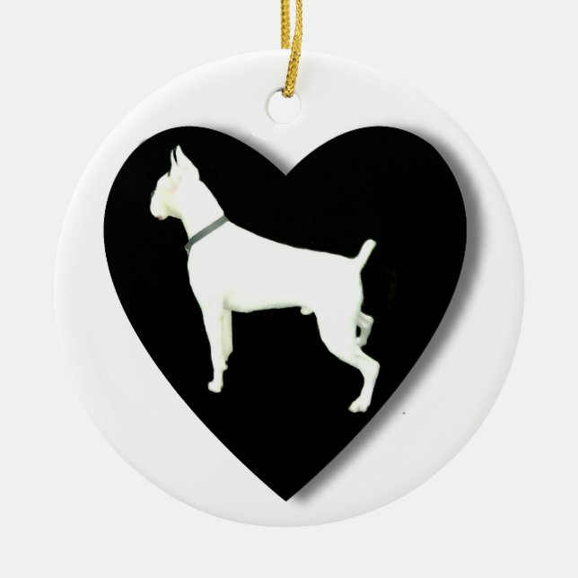 Ornamento del perro del boxeador (Frente)