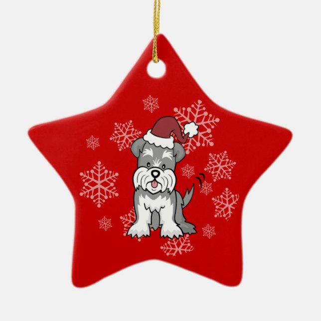 Ornamento del perro del Schnauzer (Frente)