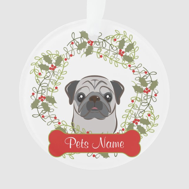 Ornamento del personalizable del barro amasado (Anverso)