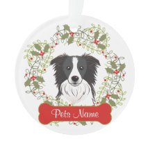 Ornamento del personalizable del border collie