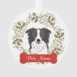 Ornamento del personalizable del border collie