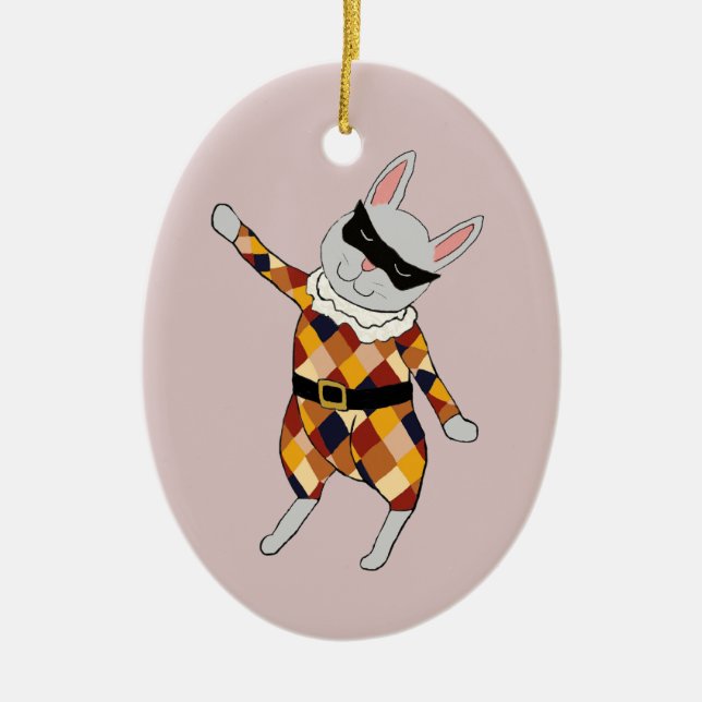 Ornamento del personalizable del conejito del (Frente)