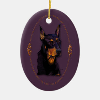 Ornamento del personalizable del Doberman