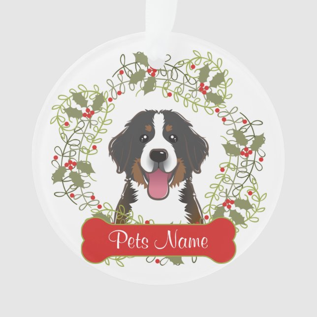 Ornamento del personalizable del perro de montaña (Anverso)
