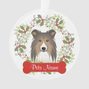 Ornamento del personalizable del perro pastor de