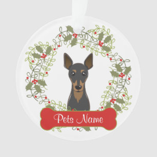 Ornamento del personalizable del Pinscher