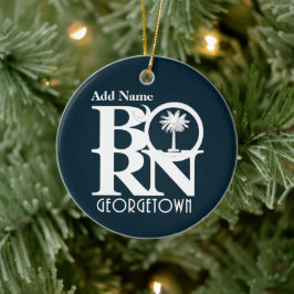 Ornamento del Personalizable SC de BORN Georgetown