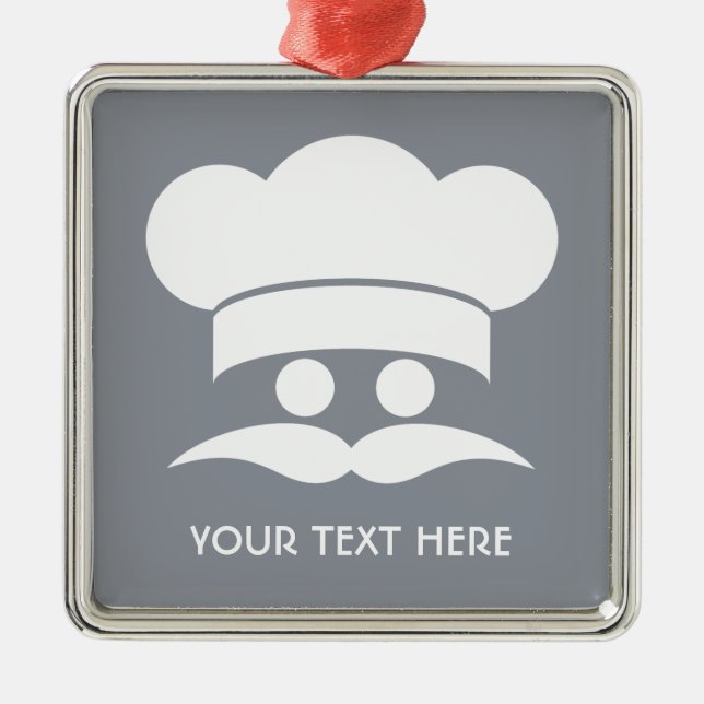 Ornamento del personalizado CHEF (Frente)