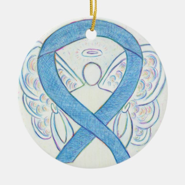 Ornamento del Personalizado de ángel de la cinta d (Frente)