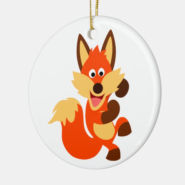 Ornamento del Personalizado de baile lindo Fox (Izquierda)
