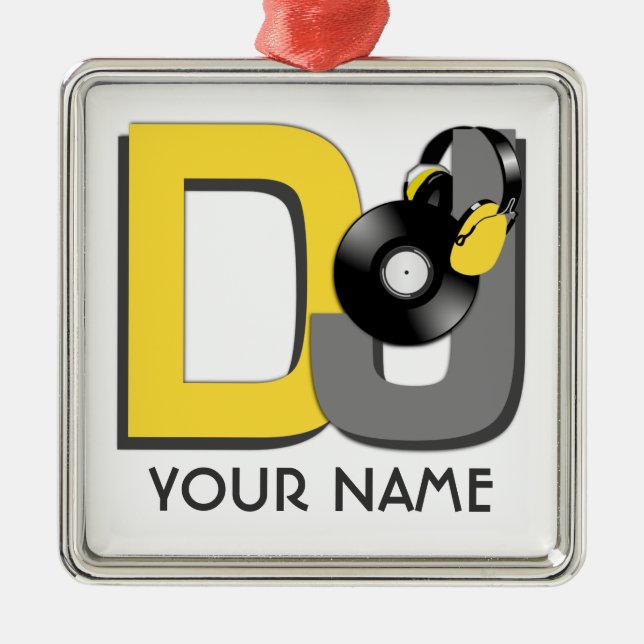 Ornamento del personalizado de DJ (Frente)