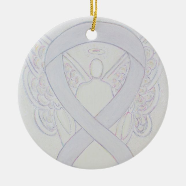 Ornamento del Personalizado de la Cinta de Concien (Frente)