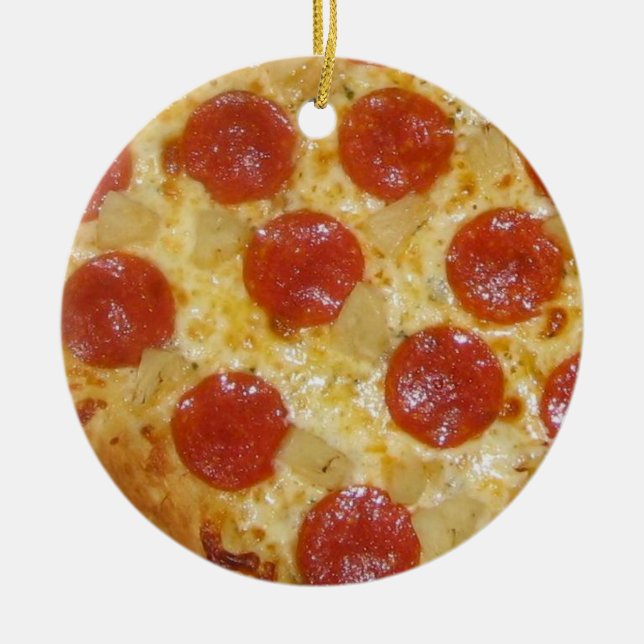 Ornamento del personalizado de la PIZZA (Frente)