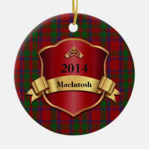 Ornamento del personalizado de la tela escocesa de
