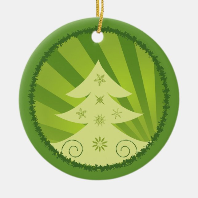 Ornamento del personalizado de las Felices Navidad (Frente)