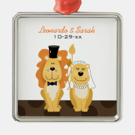 Ornamento del personalizado de los pares de la