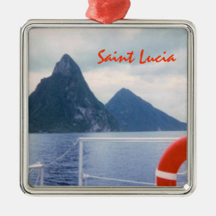 Ornamento del personalizado de los Pitons de St